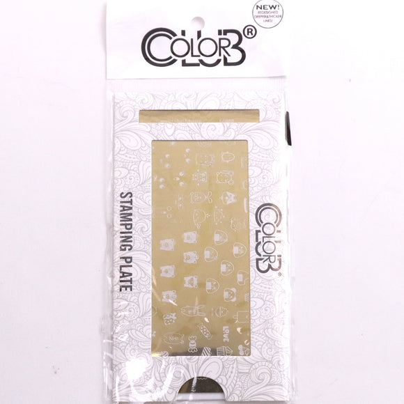 Color Club Nail Art Stamping Plate Metal Printing Stencil