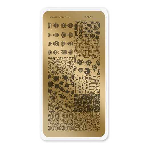 Color Club Nail Art Stamping Plate Metal Printing Stencil