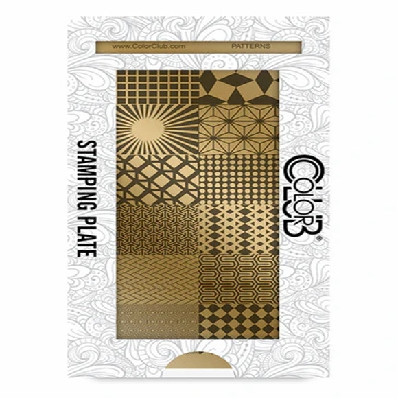 Color Club Nail Art Stamping Plate Metal Printing Stencil