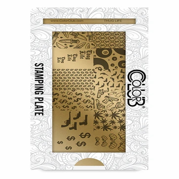 Color Club Nail Art Stamping Plate Metal Printing Stencil