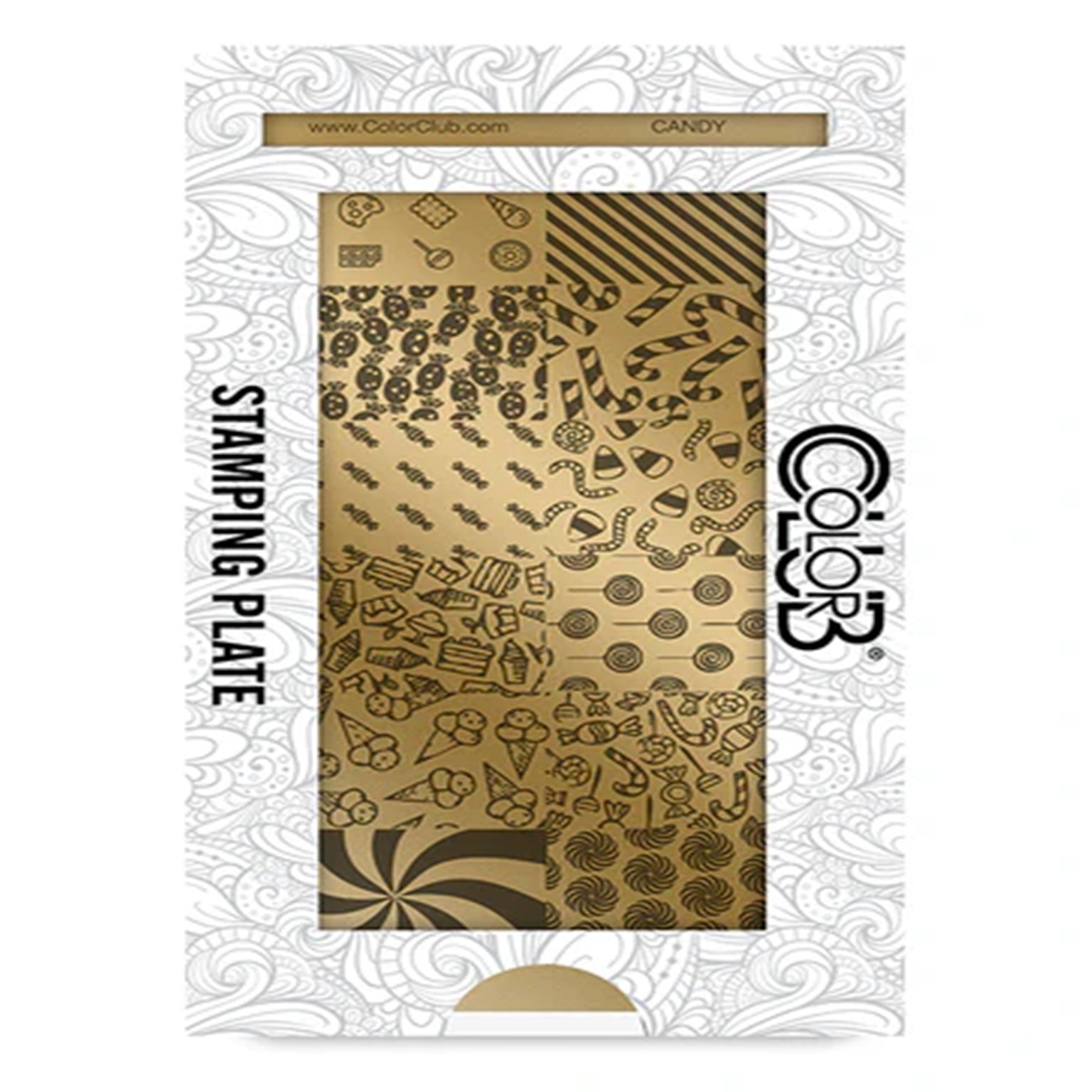 Color Club Nail Art Stamping Plate Metal Printing Stencil