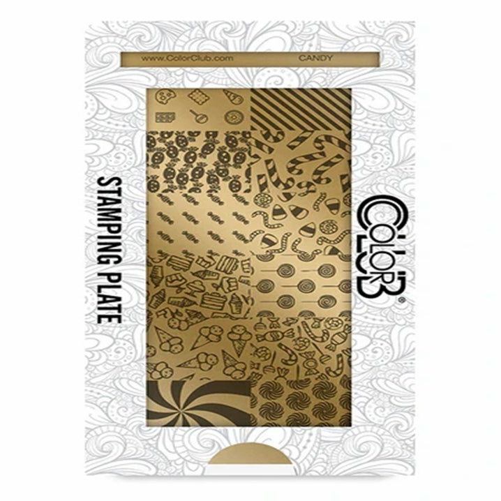 Color Club Nail Art Stamping Plate Metal Printing Stencil