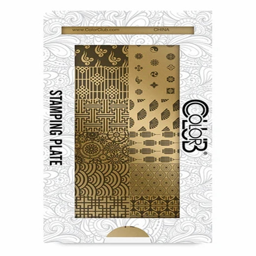Color Club Nail Art Stamping Plate Metal Printing Stencil