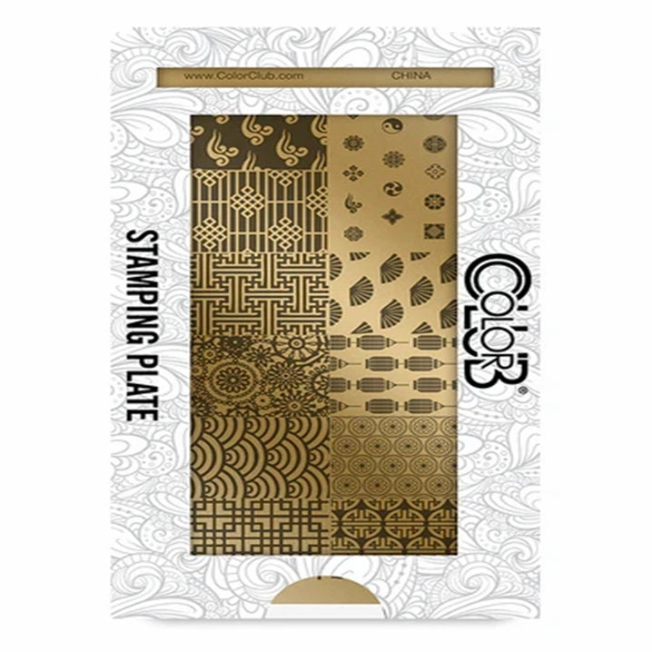 Color Club Nail Art Stamping Plate Metal Printing Stencil