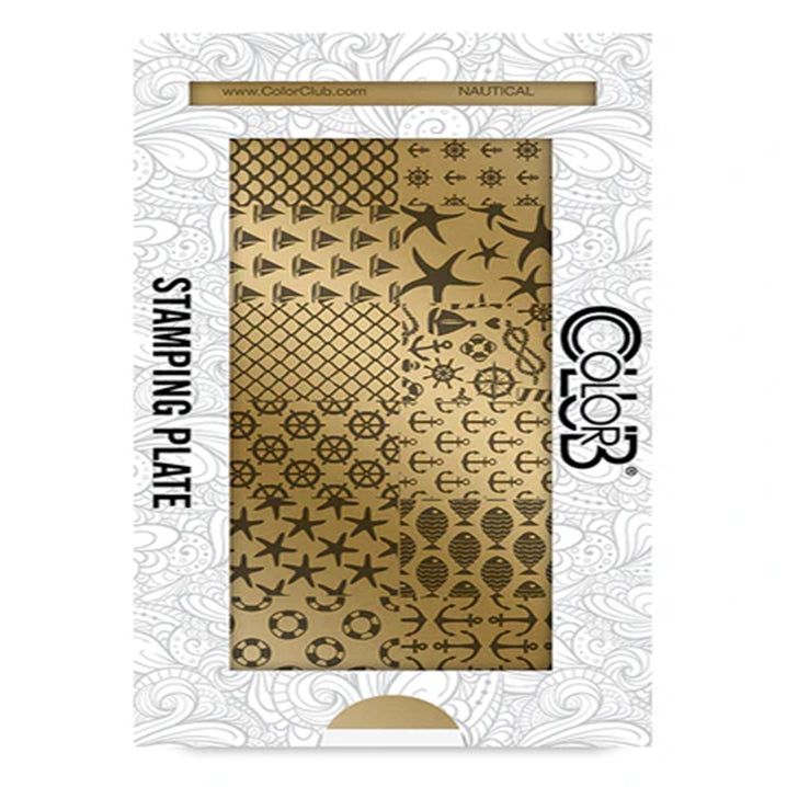 Color Club Nail Art Stamping Plate Metal Printing Stencil