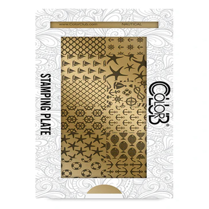 Color Club Nail Art Stamping Plate Metal Printing Stencil