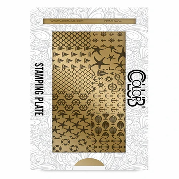 Color Club Nail Art Stamping Plate Metal Printing Stencil
