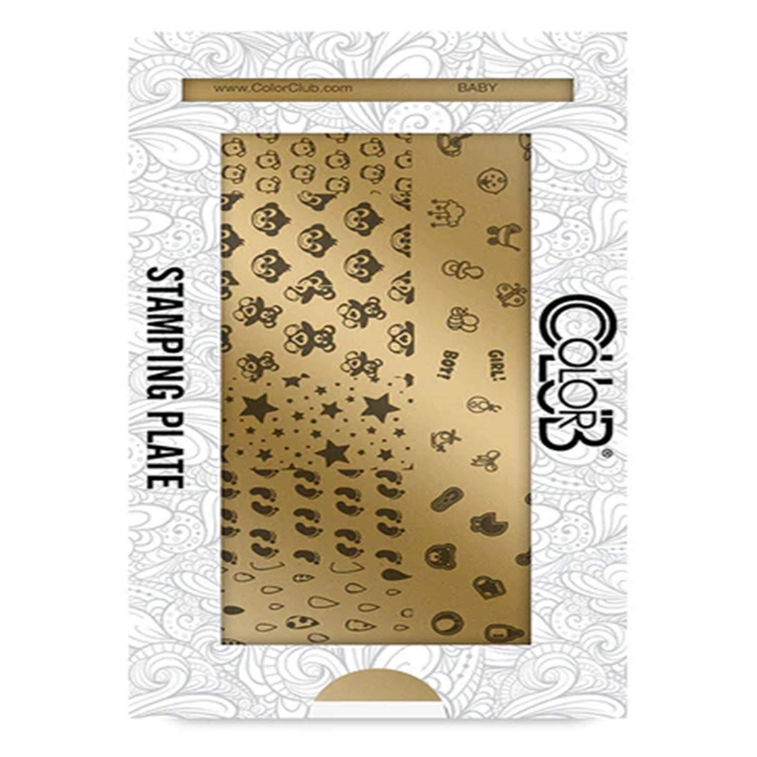 Color Club Nail Art Stamping Plate Metal Printing Stencil