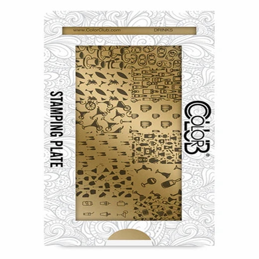 Color Club Nail Art Stamping Plate Metal Printing Stencil