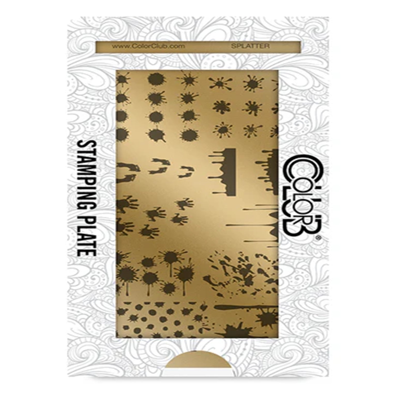 Color Club Nail Art Stamping Plate Metal Printing Stencil