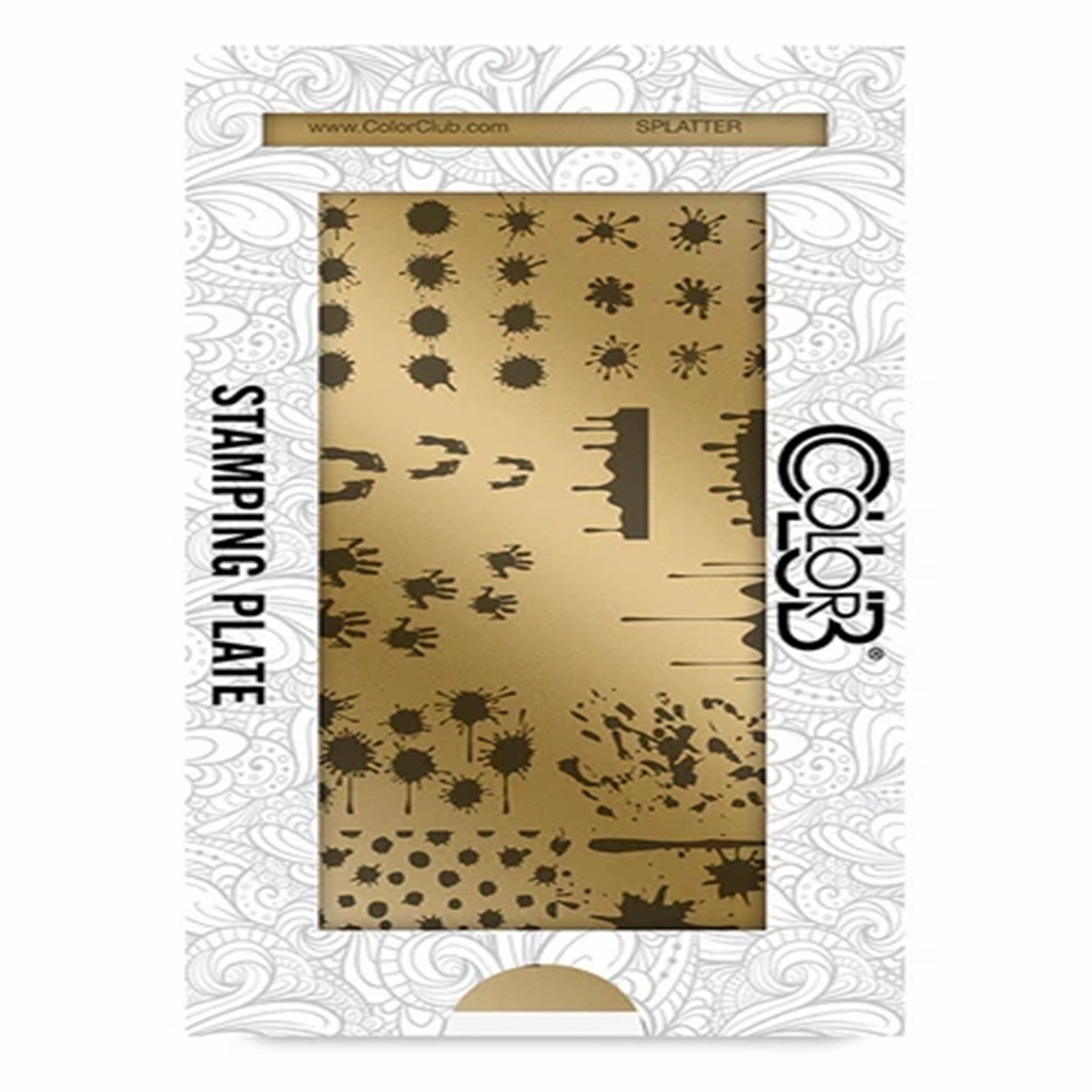 Color Club Nail Art Stamping Plate Metal Printing Stencil