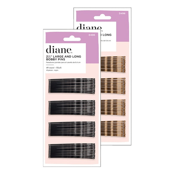 Diane D496 Large & Long Bobby Pins- 40 Count