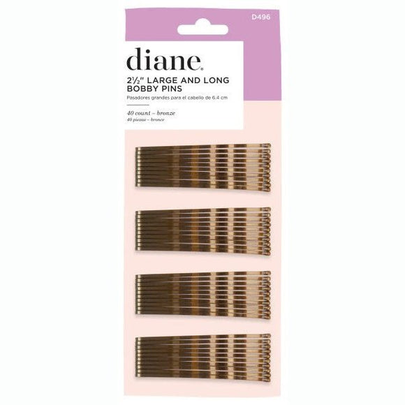 Diane D496 Large & Long Bobby Pins- 40 Count