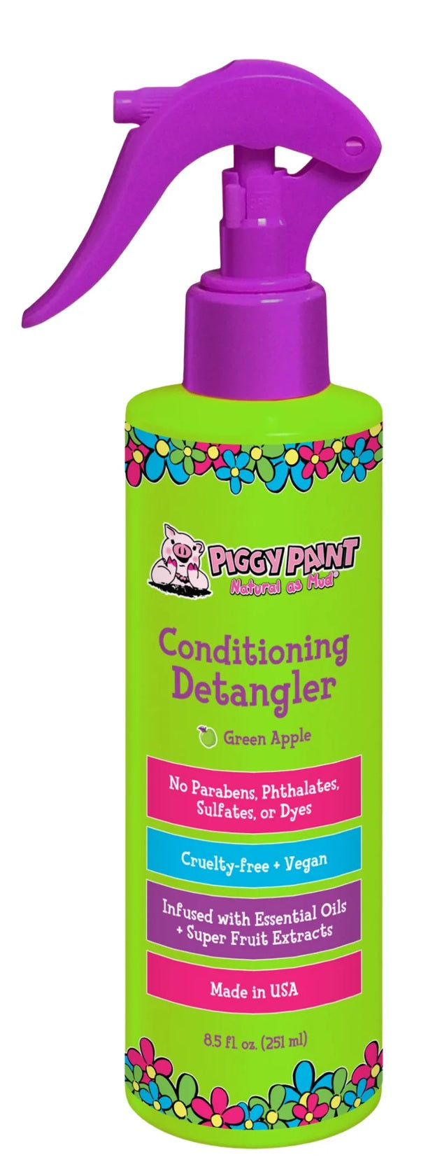 Piggy Paint Green Apple Detangler