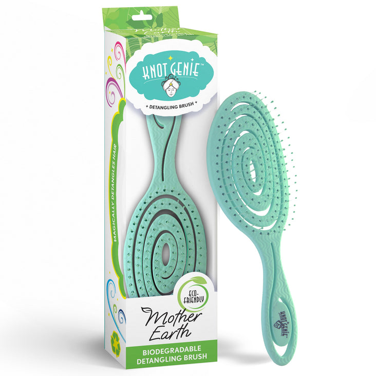 Knot Genie Mother Earth Eco Friendly Detangling Brush