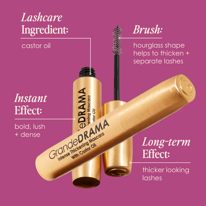 GrandeCosmetics GrandeDRAMA Intense Thickening Mascara 0.3 oz.