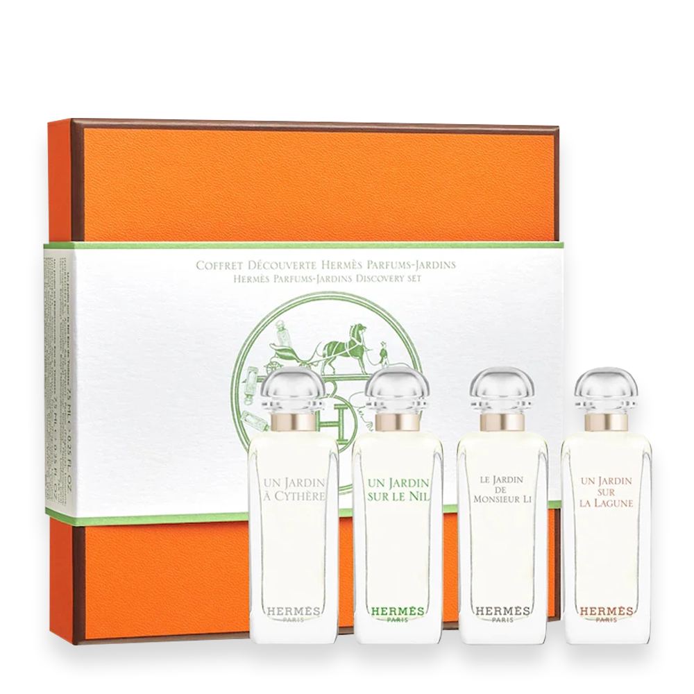 Hermes Jardin Fragrance Miniature Collection 4pc Gift Set