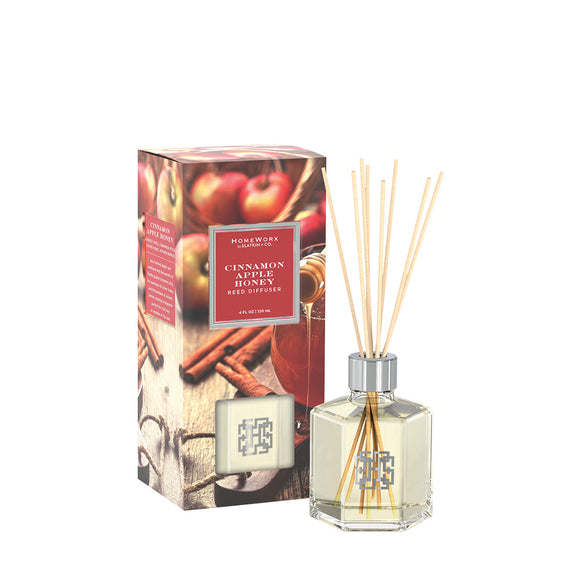 HomeWorx by Slatkin & Co. Cinnamon Apple Honey Reed Stick Diffuser 4 oz.