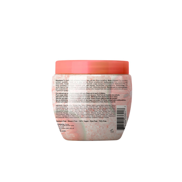 Hempz Herbal Body Salt Scrub Fresh Fusions Pink Pomelo & Himalayian Sea Salt Scent 5.47 oz.