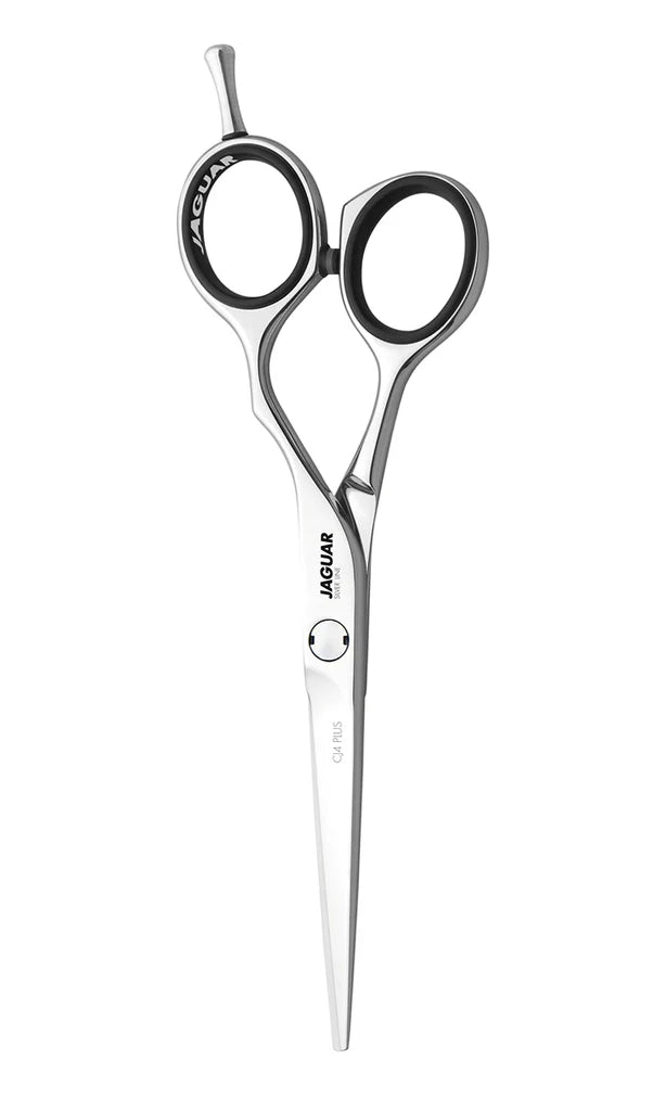 Jaguar Silver Line hair cutting scissors professional stainless steel salon scissors with black inserts