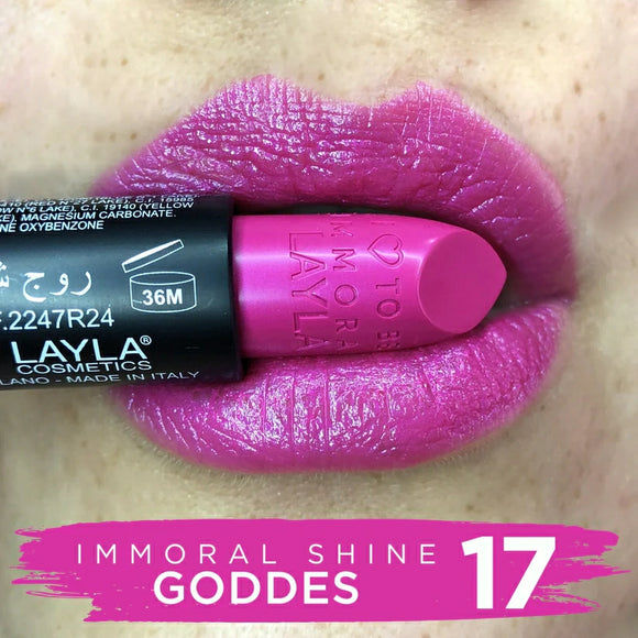 Layla Cosmetics Immoral Shine Lipstick