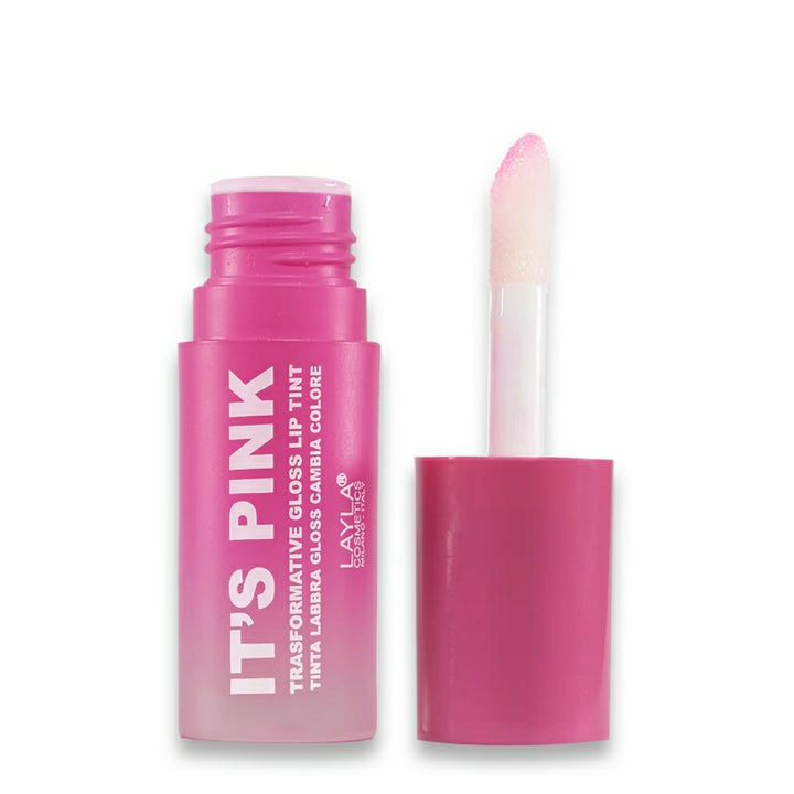 Layla Cosmetics Its Pink Transformative Lip Gloss and Scrubber