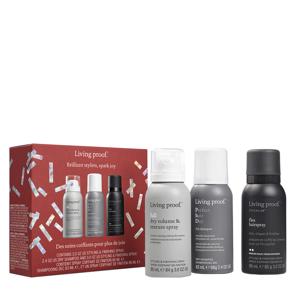 Living Proof Brilliant Stylers Hair Care Gift Set Trio