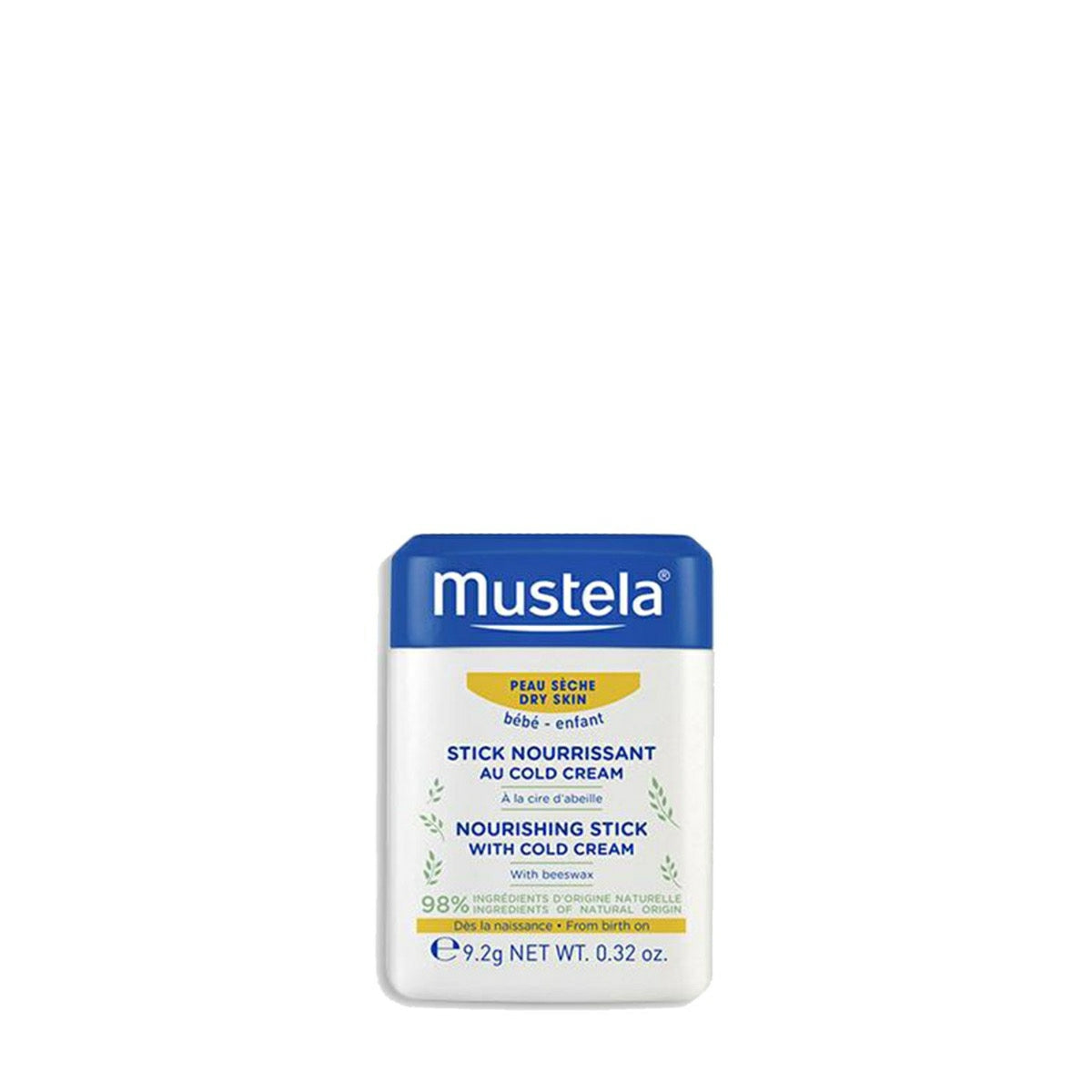 Mustela Nourishing Stick with Cold Cream (Travel Size) 0.32 oz.