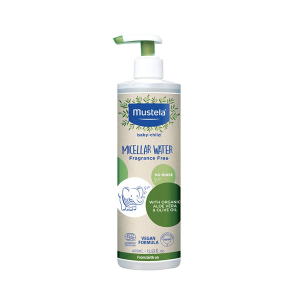 Mustela Organic Micellar Water With Olive Oil and Aloe 13.5 oz.