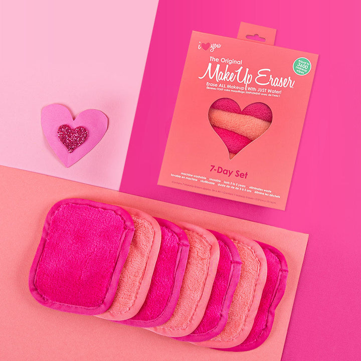 The Original Makeup Eraser I Heart You 7-Day Set