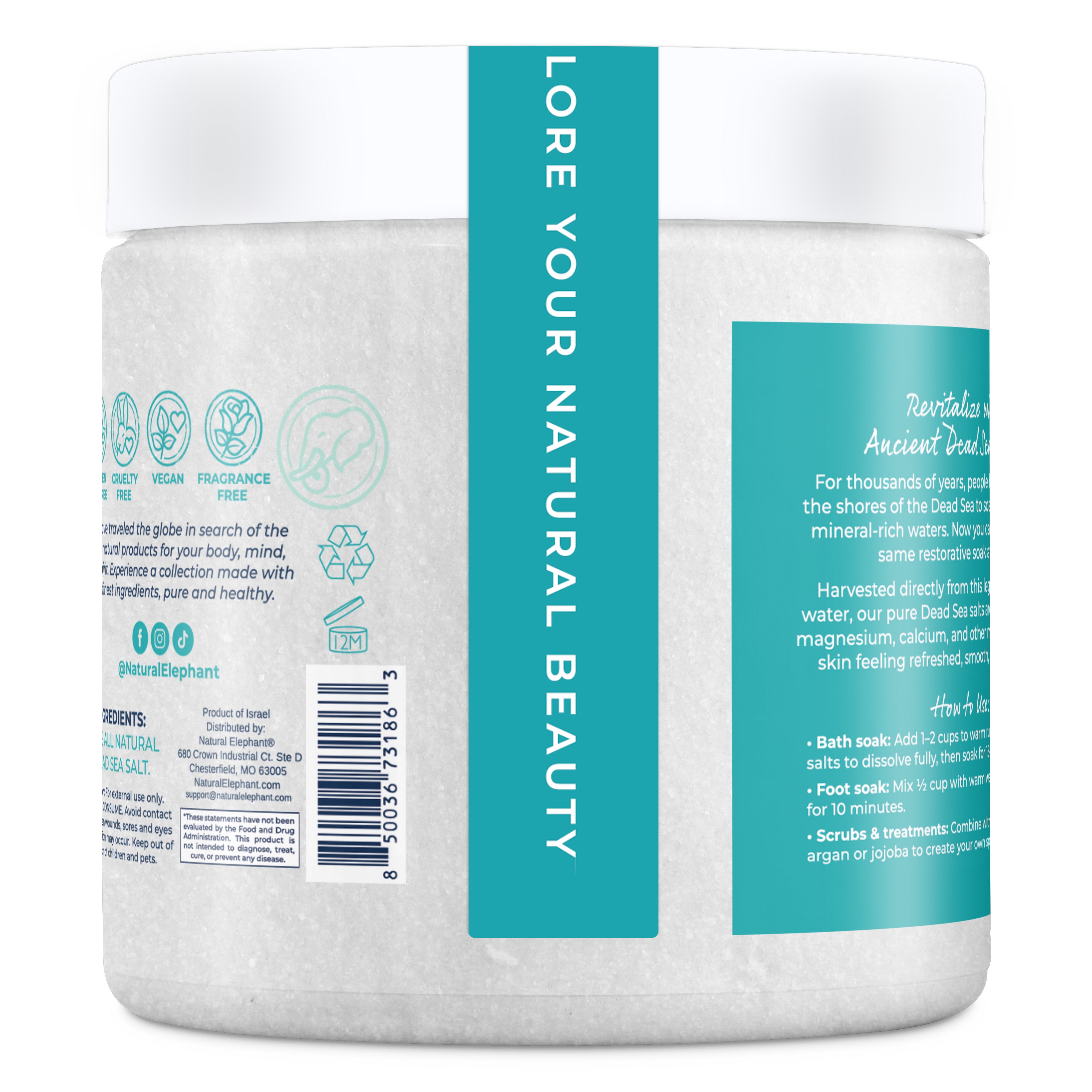 Natural Elephant Fine Dead Sea Salt