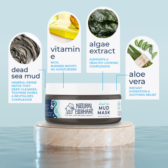 Natural Elephant Dead Sea Mud Mask 9.9 oz (280 g)