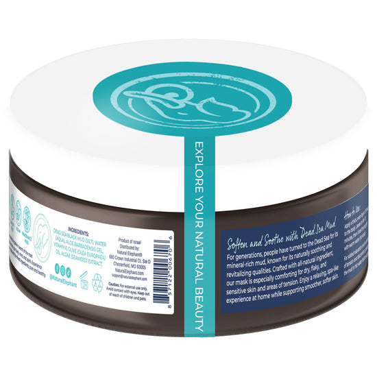 Natural Elephant Dead Sea Mud Mask 9.9 oz (280 g)