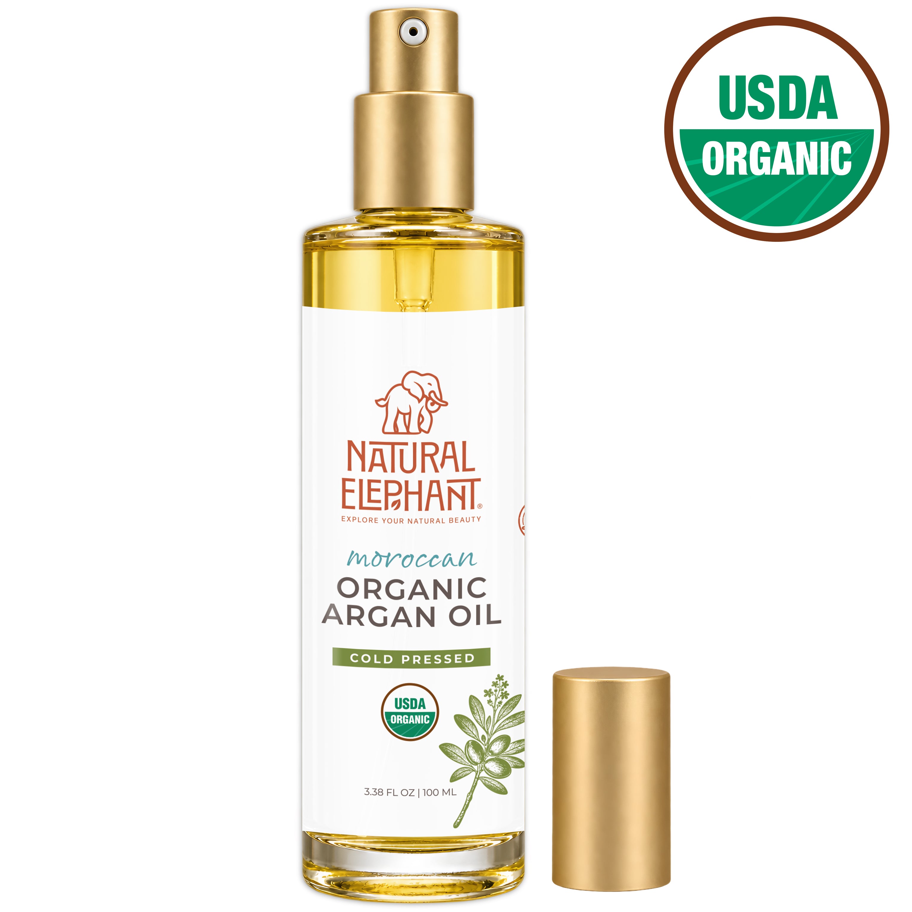 Natural Elephant Organic Argan Oil 3.38 fl oz
