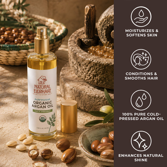 Natural Elephant Organic Argan Oil 3.38 fl oz