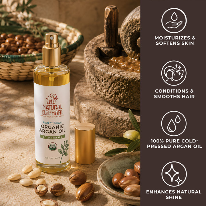 Natural Elephant Organic Argan Oil 3.38 fl oz