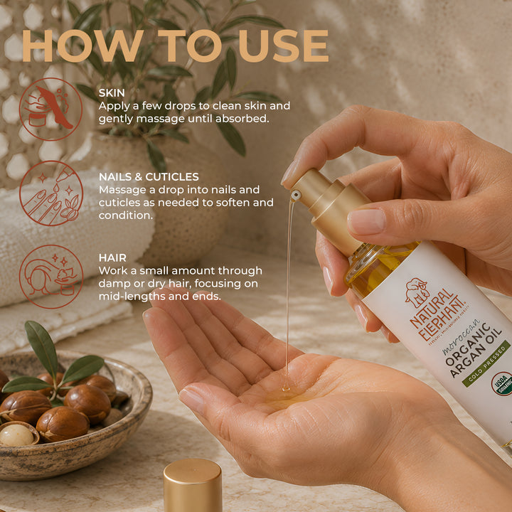Natural Elephant Organic Argan Oil 3.38 fl oz