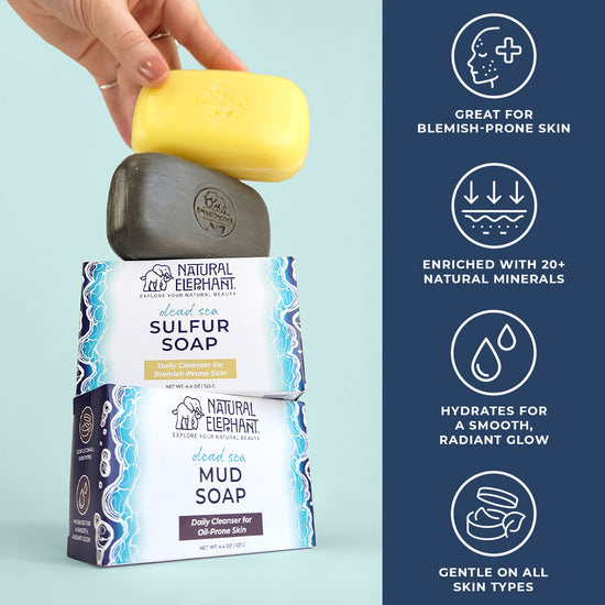 Natural Elephant Dead Sea Mud Soap 4.4 oz
