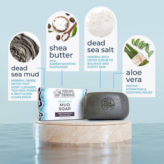 Natural Elephant Dead Sea Mud Soap 4.4 oz