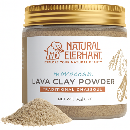 Natural Elephant Ghassoul Moroccan Lava Clay Powder