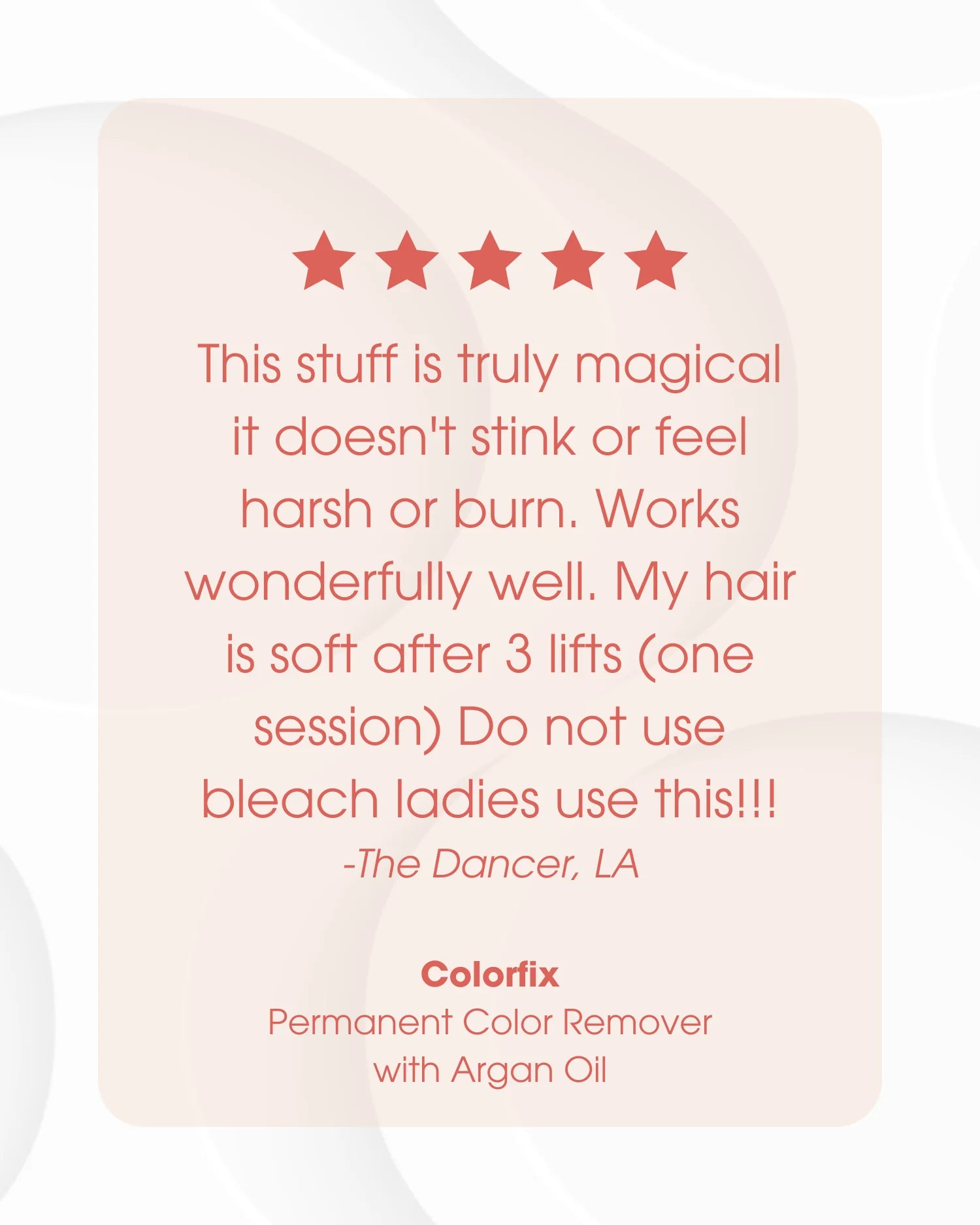 One 'N Only Colorfix Permanent Color Remover with Argan Oil