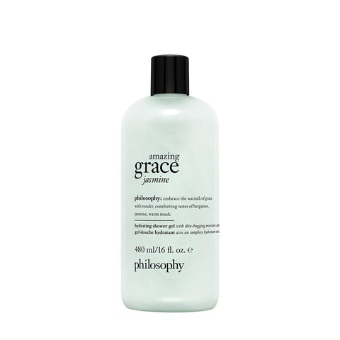 Philosophy Amazing Grace Jasmine shower gel bottle with hydrating formula and floral scent
