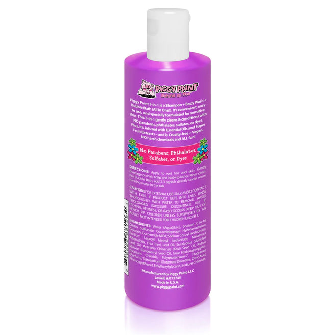 Piggy Paint 3-in-1 Shampoo + Body Wash + Bubble Bath 8 fl oz