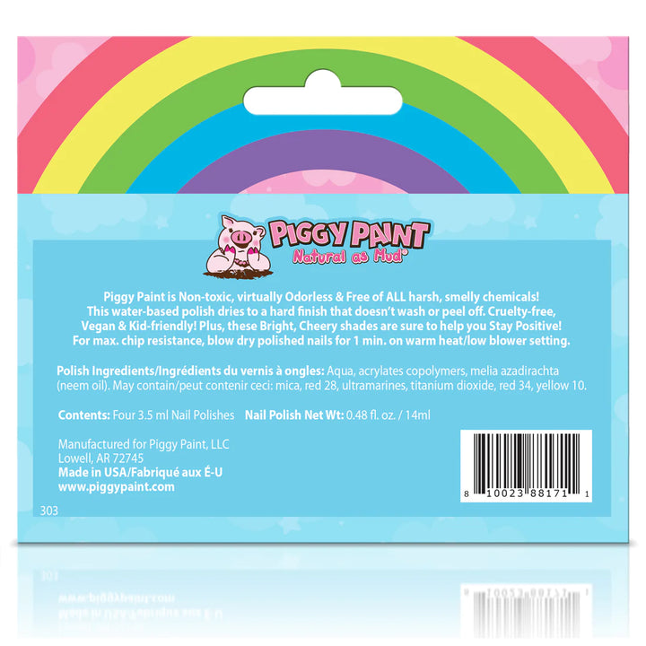 Piggy Paint Rainbow 4 Polish Box Set