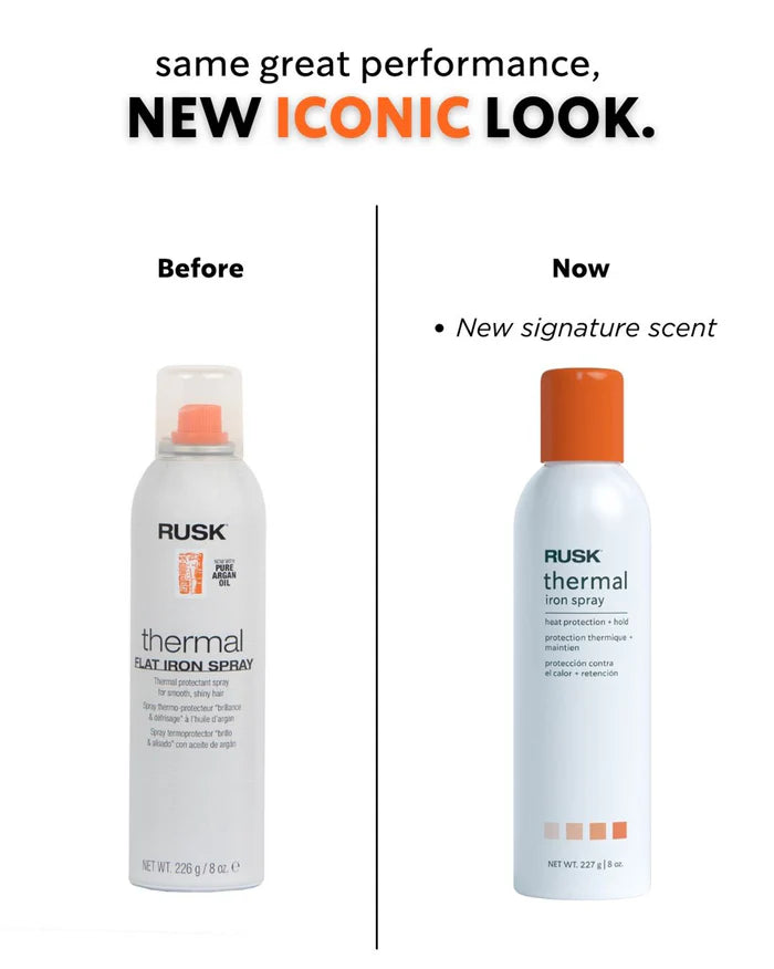 Rusk Thermal Flat Iron Spray with Argan Oil 8.0 oz.