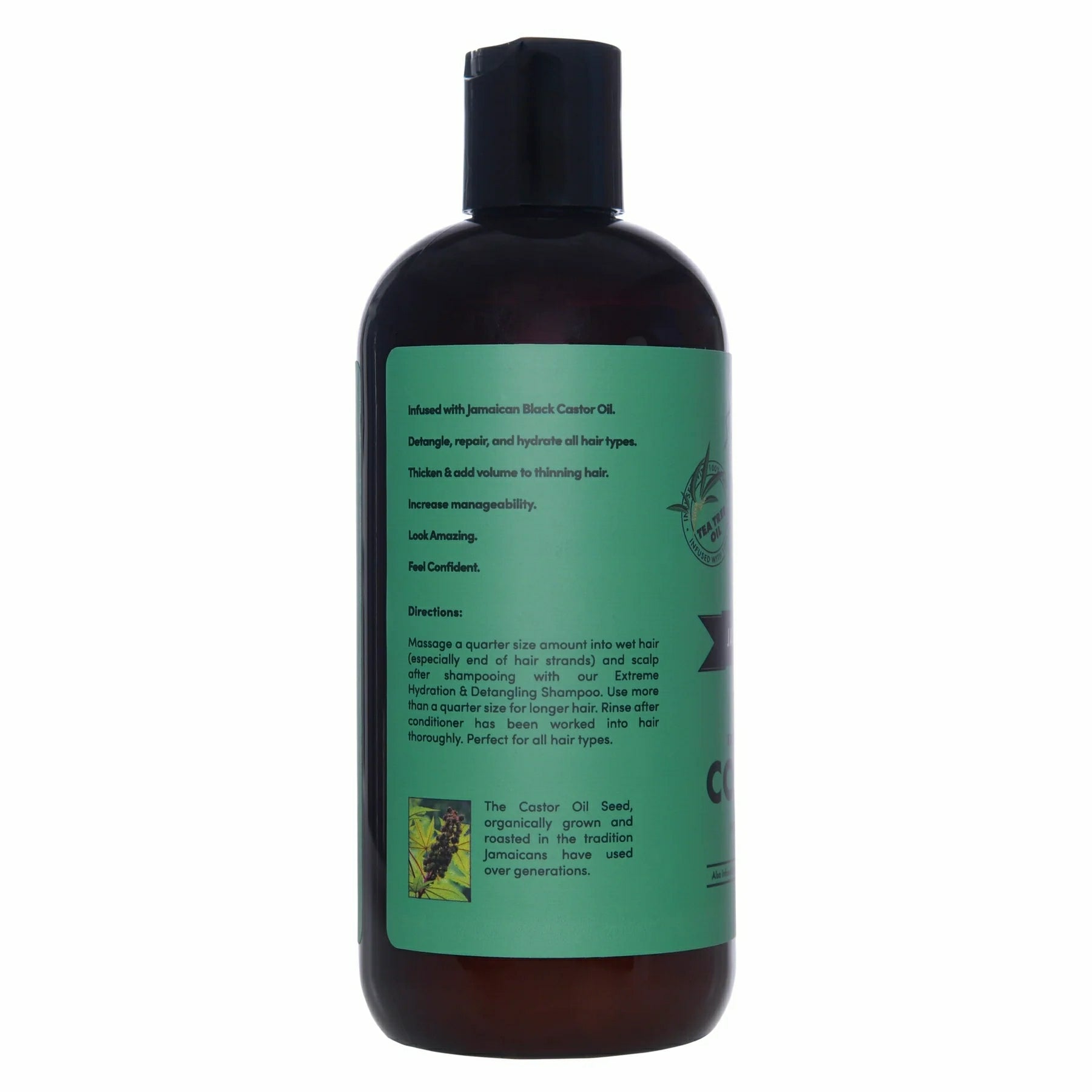 Sunny Isle Jamaican Black Castor Oil Tea Tree Mint Extreme Hydration & Detangling Conditioner 12oz