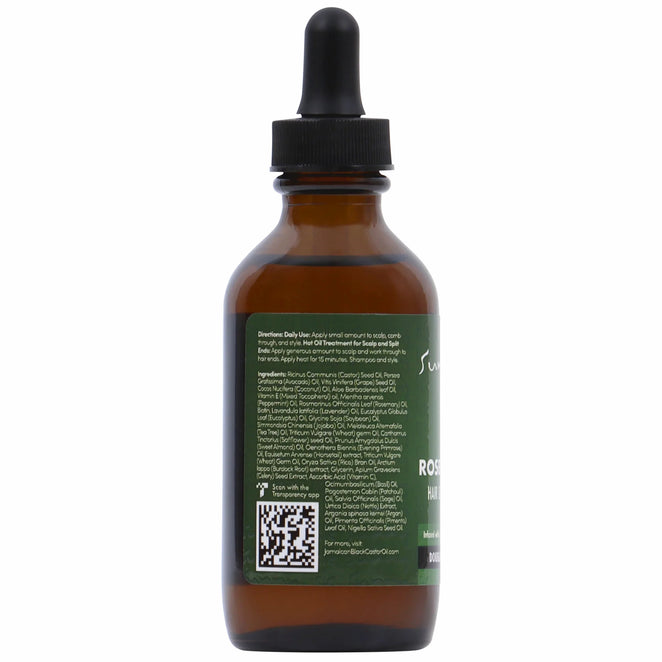 Sunny Isle Rosemary Mint Hair & Strong Roots Oil 3 oz.