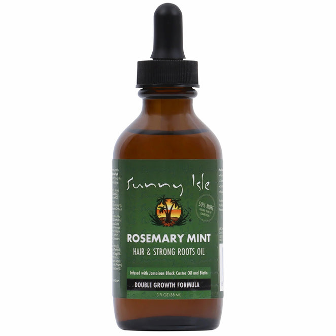 Sunny Isle Rosemary Mint Hair & Strong Roots Oil 3 oz.