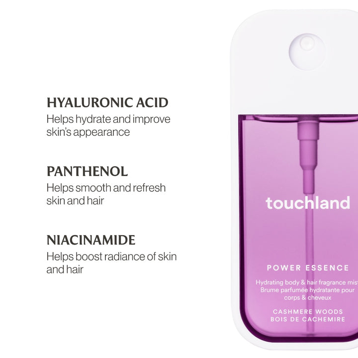 Touchland Power Essence Body & Hair Fragrance Mist 2 oz (60ml) | Multiple Scents Available