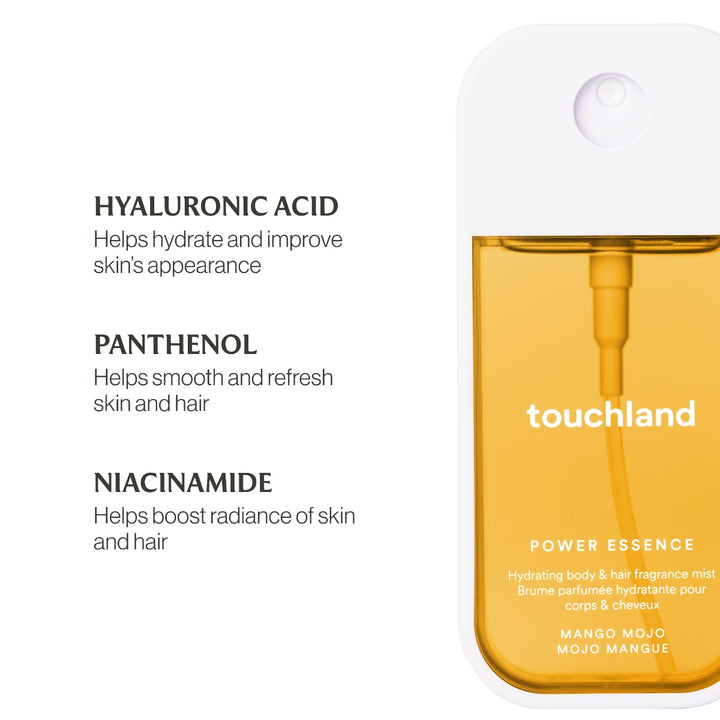 Touchland Power Essence Body & Hair Fragrance Mist 2 oz (60ml) | Multiple Scents Available